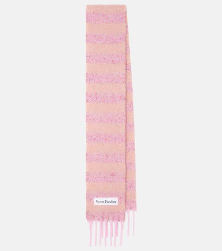 Striped wool-blend scarf - Acne Studios - Modalova