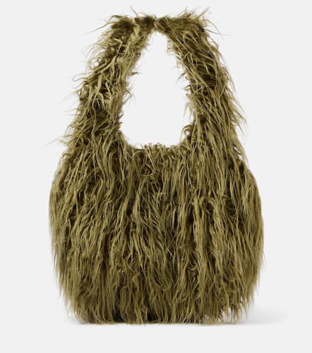 Large faux fur tote bag - Dries Van Noten - Modalova