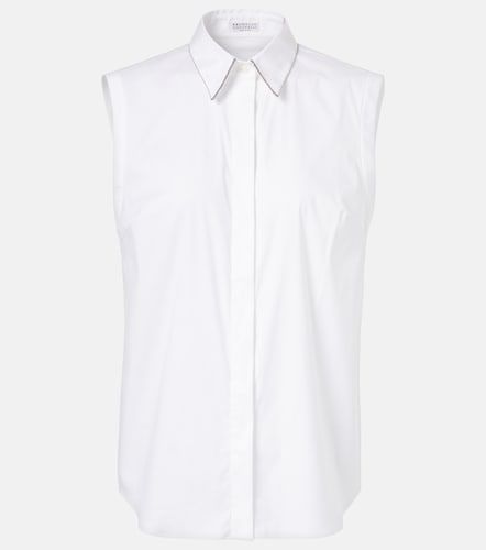 Camicia in misto cotone - Brunello Cucinelli - Modalova