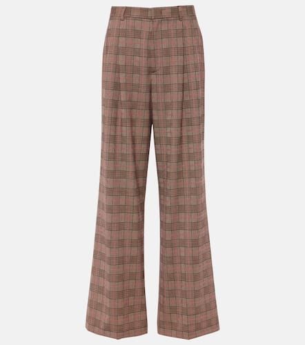 Checked high-rise wide-leg pants - Etro - Modalova