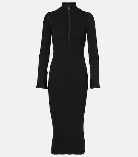 Moncler Ribbed-knit midi dress - Moncler - Modalova