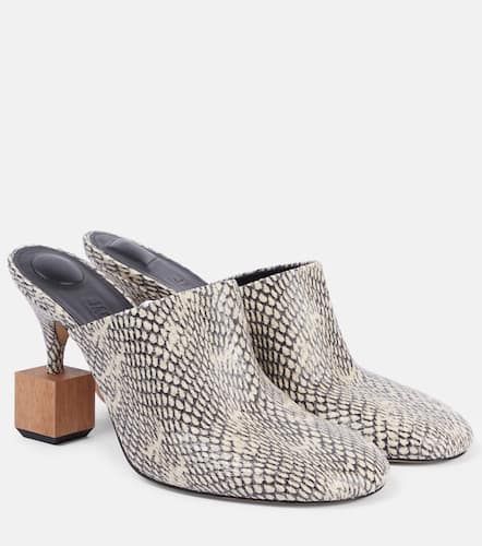 Bisou embossed leather mules - Jacquemus - Modalova