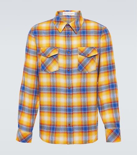 Camicia in cashmere tartan - God's True Cashmere - Modalova