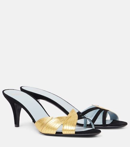 Foliefoliage 65 suede and leather sandals - Valentino Garavani - Modalova