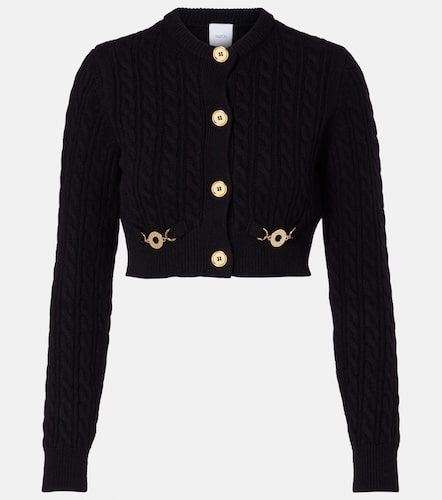 Cable-knit wool and cashmere cardigan - Patou - Modalova