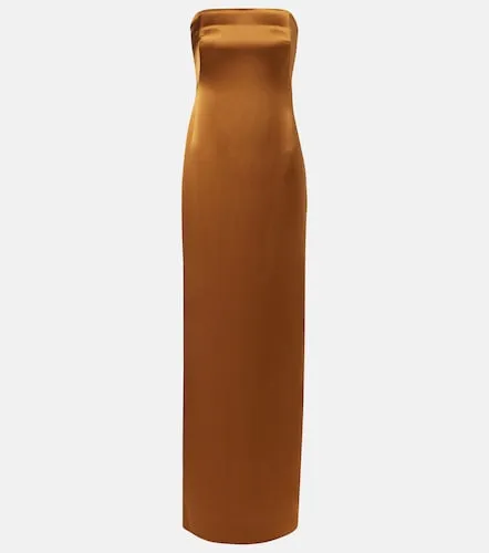 Vestido bustier de fiesta de satén - Galvan - Modalova