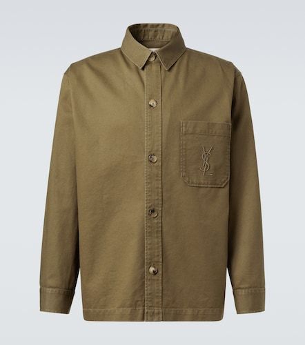 Sobrecamisa Cassandre de algodón y lino - Saint Laurent - Modalova