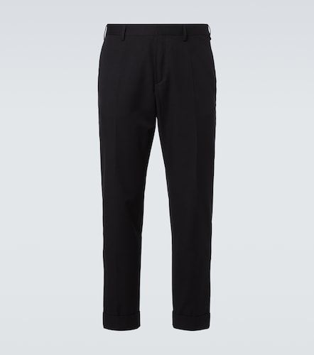 Pantalones rectos de algodón y lana - Dries Van Noten - Modalova