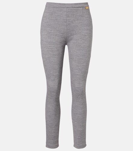 Leggings in misto lana e cotone - Balmain - Modalova