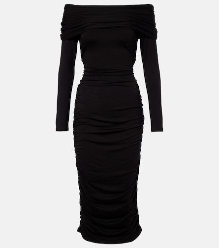 Tinette ruched off-shoulder midi dress - Veronica Beard - Modalova