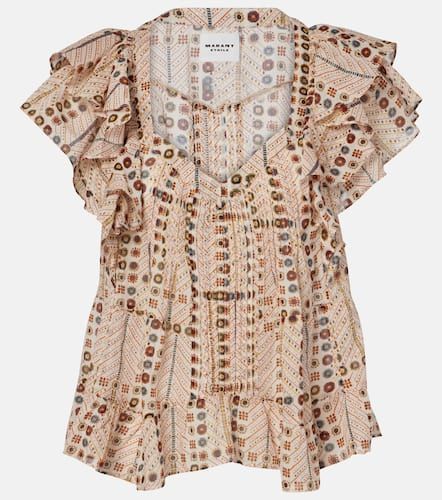 Blusa Madrana de algodón con volantes - Marant Etoile - Modalova