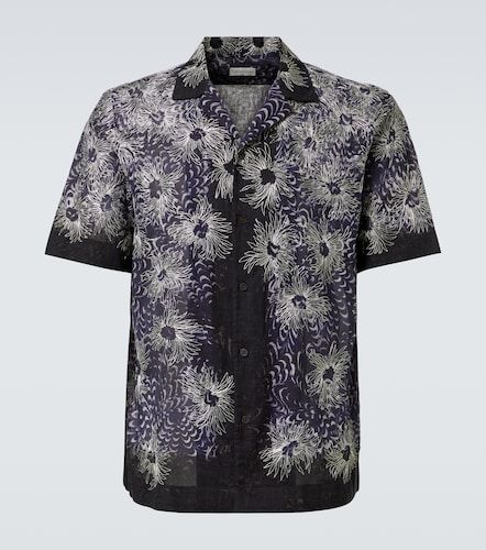 Camisa bowling de algodón bordada - Dries Van Noten - Modalova