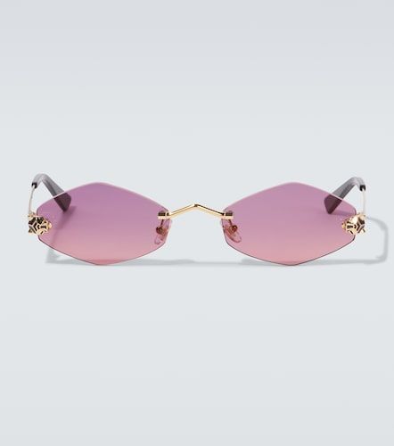 Gafas de sol rectangulares - Cartier Eyewear Collection - Modalova