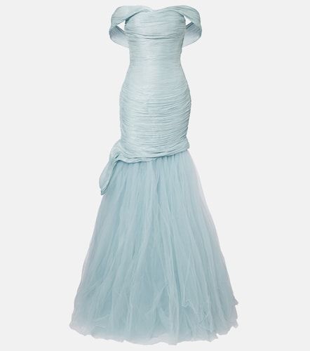 Marmar Halim Off-Shoulder-Robe - Marmar Halim - Modalova