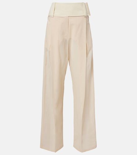 Pantalones anchos Ferito de gasa de algodón - Sportmax - Modalova