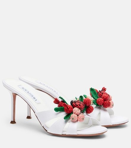 Botanica raffia-effect mules - Aquazzura - Modalova