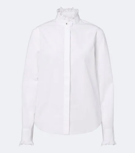 Logo ruffled cotton poplin shirt - Burberry - Modalova
