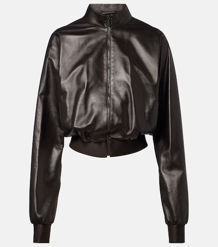 Gucci Leather bomber jacket - Gucci - Modalova