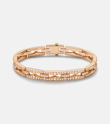 Pulsera B.zero1 de oro rosa de 18 ct con diamantes - Bvlgari - Modalova