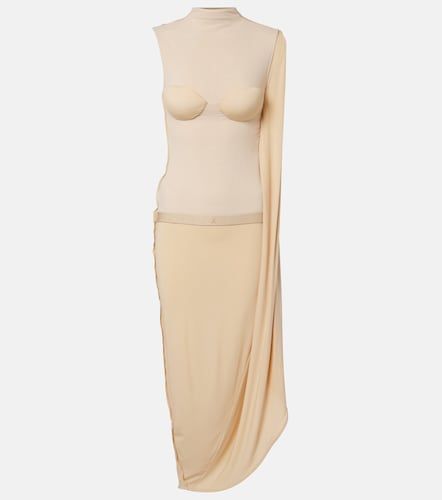 Abito midi semitrasparente con pizzo - Jean Paul Gaultier - Modalova