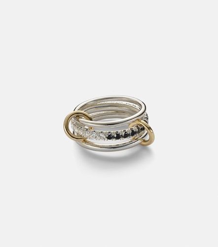 Anello Petunia Eclipse in sterling e oro 18kt con diamanti - Spinelli Kilcollin - Modalova