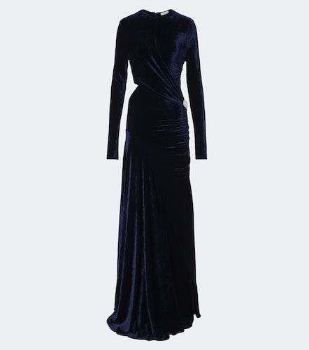 Abito lungo in velluto con cut-out - Rabanne - Modalova