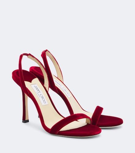 Sandali slingback Jenn in velluto - Jimmy Choo - Modalova