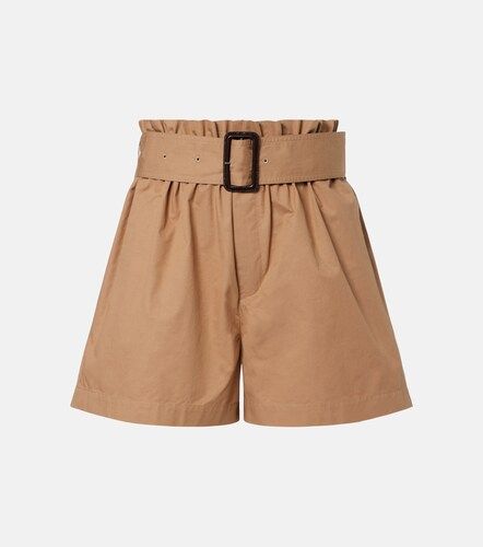 Shorts de algodón con cinturón - Saint Laurent - Modalova