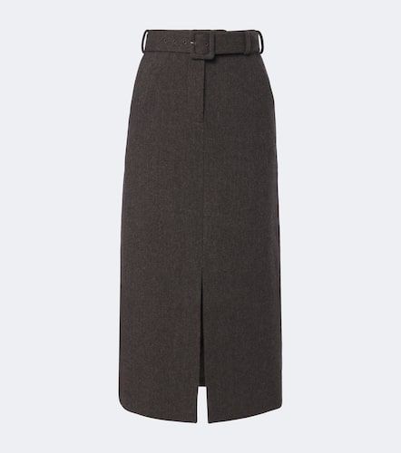 Wool and cashmere-blend midi skirt - Self-Portrait - Modalova