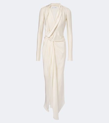 Vestido midi Lea de jersey drapeado - Victoria Beckham - Modalova