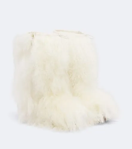 Ankle Boots aus Shearling mit Leder - Yves Salomon - Modalova