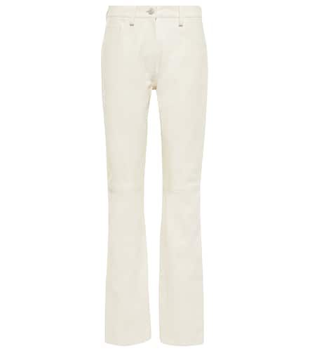 High-rise straight leather pants - Magda Butrym - Modalova