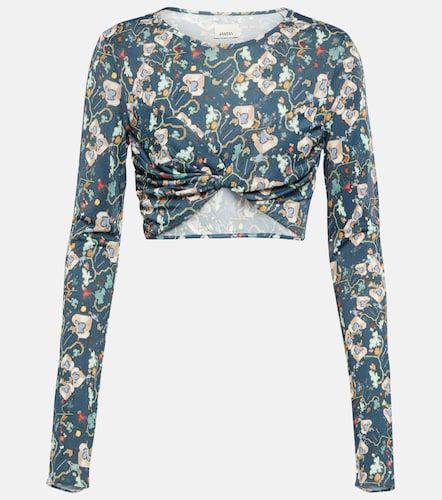 Top cropped Jinea in jersey con stampa - Isabel Marant - Modalova