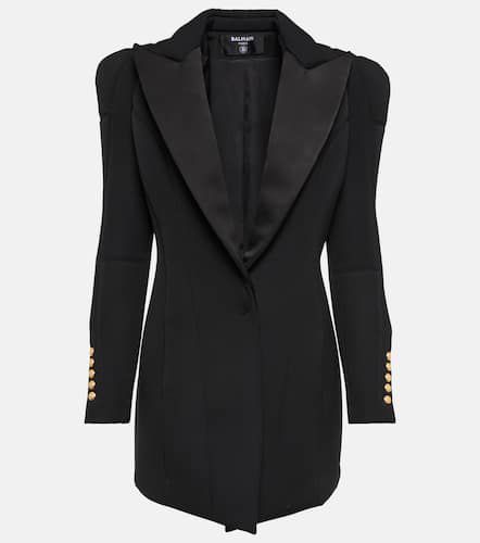 Vestido corto estilo blazer de lana - Balmain - Modalova