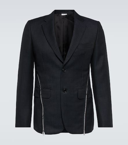 Comme des GarÃ§ons Deux Zip-embellished wool blazer - Comme des Garcons Homme Deux - Modalova