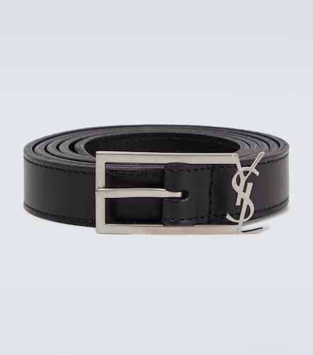 Cassandre leather belt - Saint Laurent - Modalova