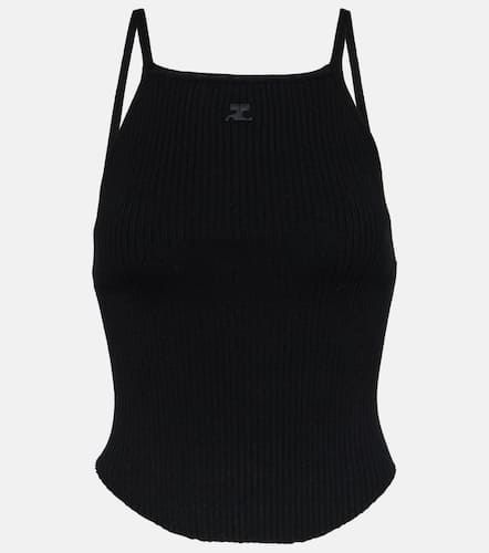 CourrÃ¨ges Ribbed-knit tank top - Courreges - Modalova