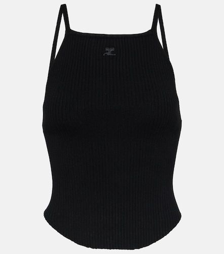 Courreges Ribbed-knit tank top - Courreges - Modalova