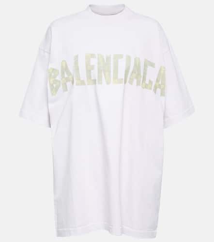 T-shirt Tape Type in jersey di cotone - Balenciaga - Modalova