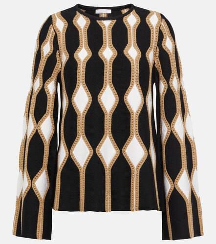 Chloé Intarsia wool and silk sweater - Chloe - Modalova