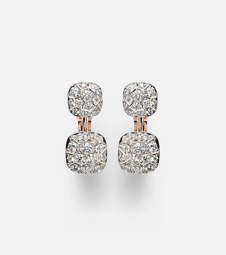 Orecchini Nudo in rosa e bianco 18kt con diamanti - Pomellato - Modalova