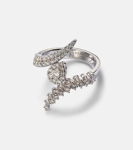 Y-Not 18kt white gold ring with diamonds - Yeprem - Modalova