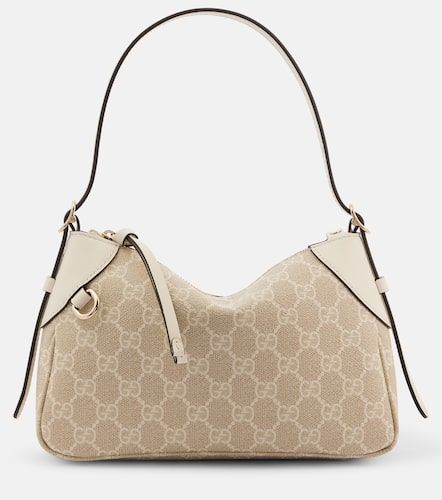 GG Emblem Small leather-trimmed shoulder bag - Gucci - Modalova