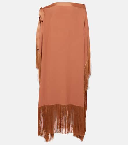 Aarons fringed crÃªpe cady kaftan - Taller Marmo - Modalova