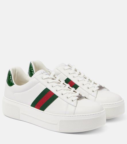 Gucci Gucci Ace leather sneakers - Gucci - Modalova