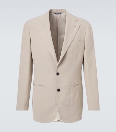 Single-breasted linen suit jacket - Saman Amel - Modalova