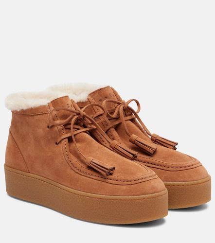 H681 suede platform desert boots - Hogan - Modalova