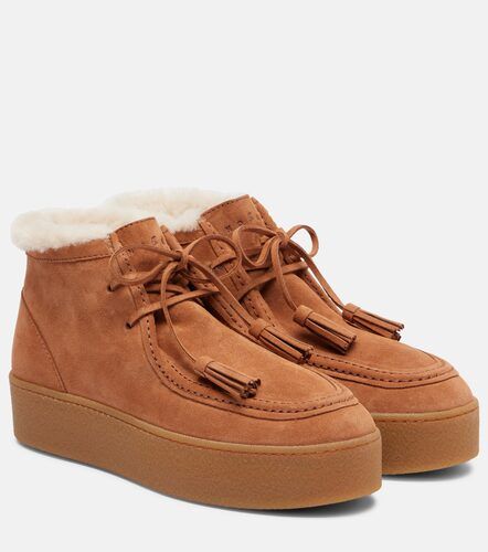 Stivaletti H681 in suede con platform - Hogan - Modalova