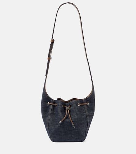 Foulard Small denim bucket bag - Brunello Cucinelli - Modalova