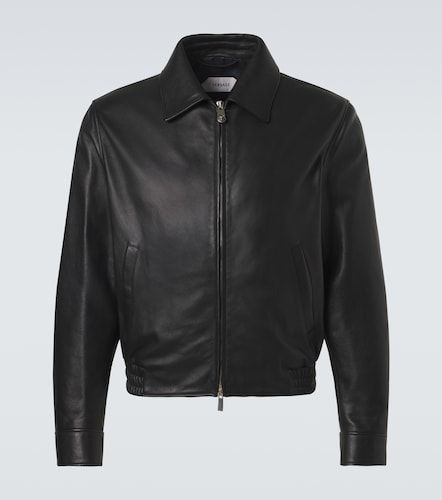 Versace Leather blouson jacket - Versace - Modalova